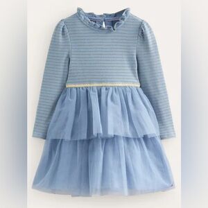 Mini Boden Jersey Tulle Mix Dress